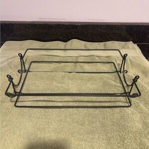 Temptations Cookware Black Metal Trivet for 9”x13”